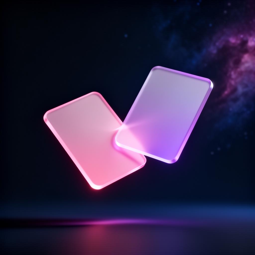 VAlign matching cards floating with gradient glow